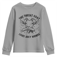This Throat Goat Loves Juicy Wieners Youth Sweatshirt Funny Adult Humor - Wonder Print Shop