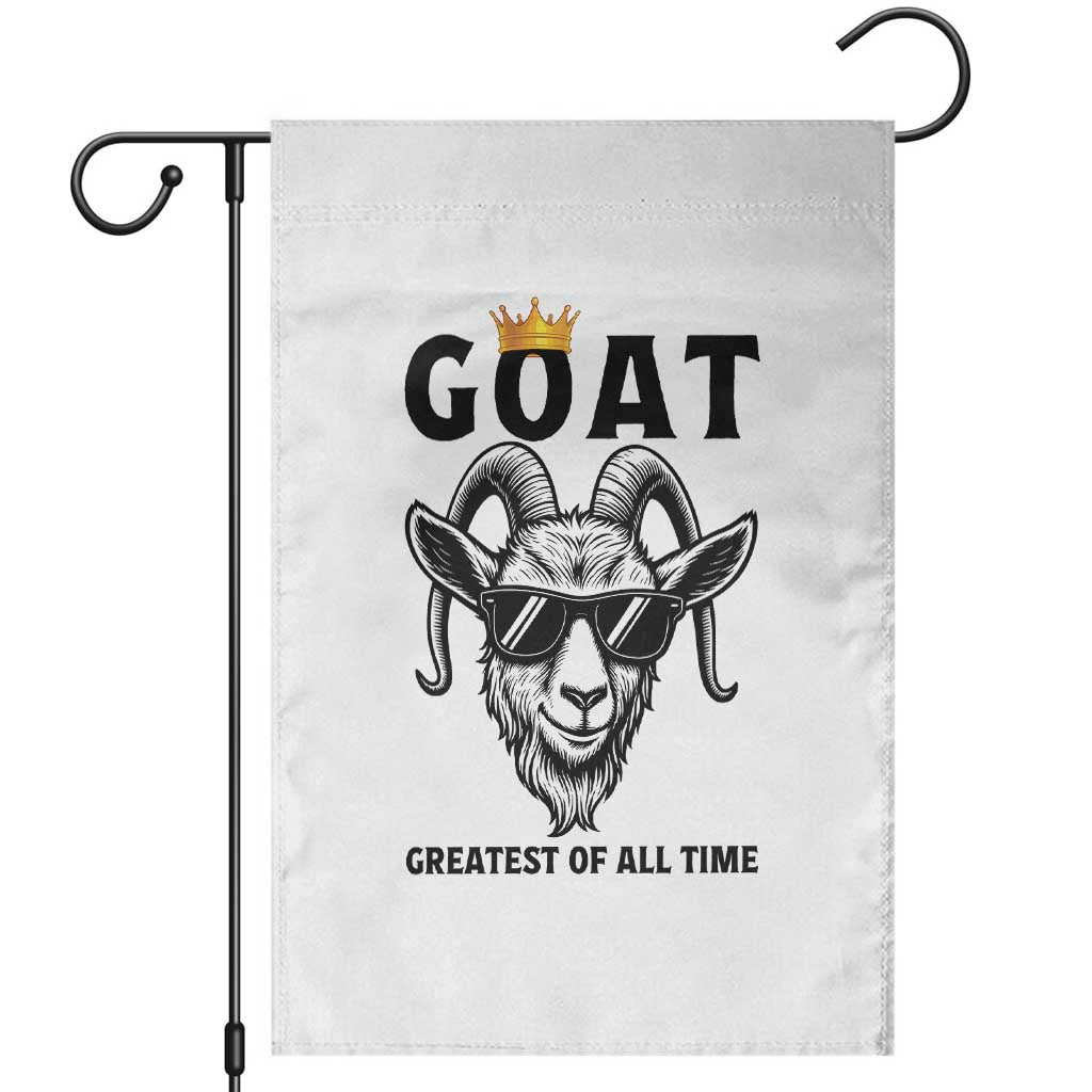 Goat Lover Gift Garden Flag Funny Motivational Quote Be The G O A T - Wonder Print Shop