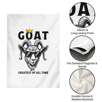 Goat Lover Gift Garden Flag Funny Motivational Quote Be The G O A T - Wonder Print Shop