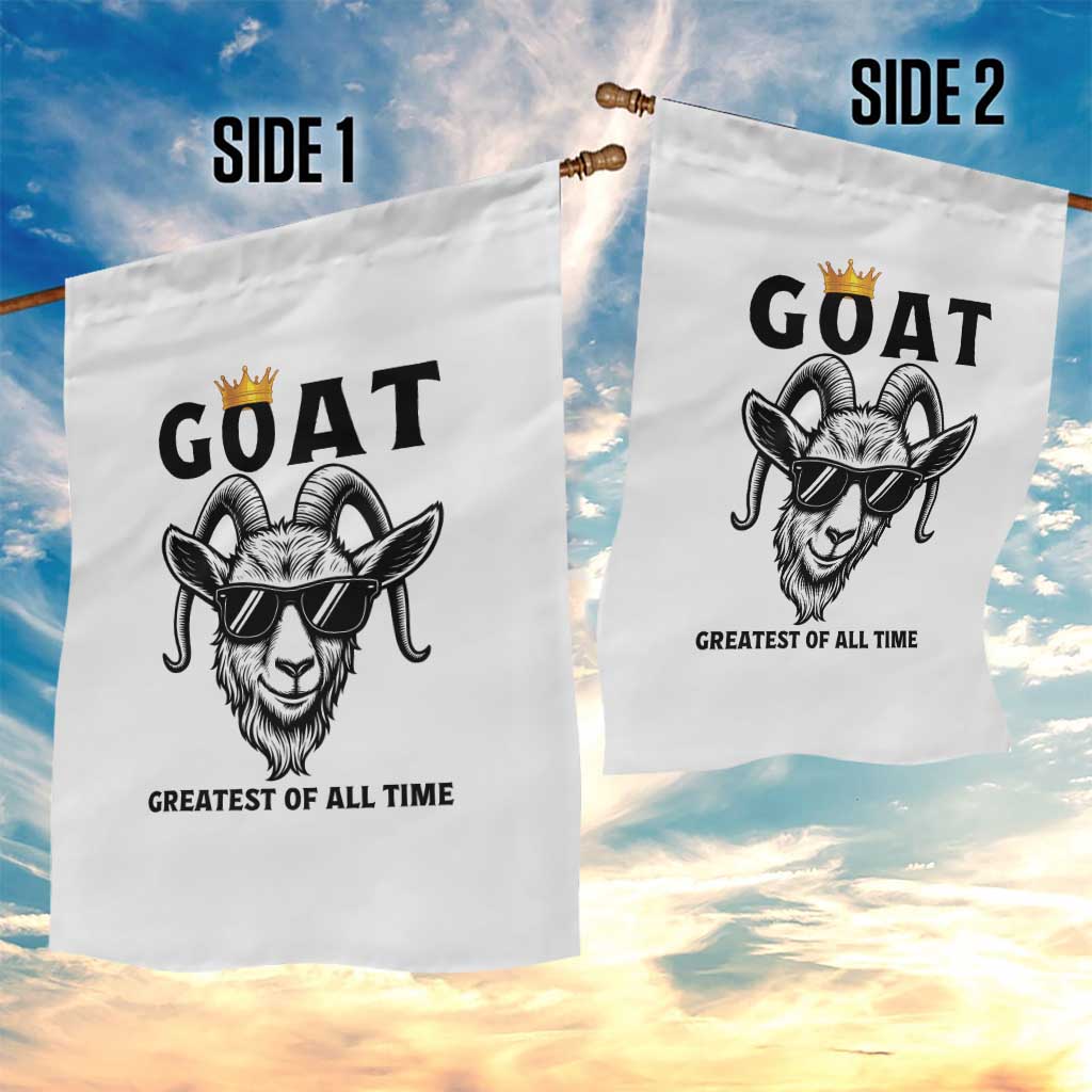 Goat Lover Gift Garden Flag Funny Motivational Quote Be The G O A T - Wonder Print Shop