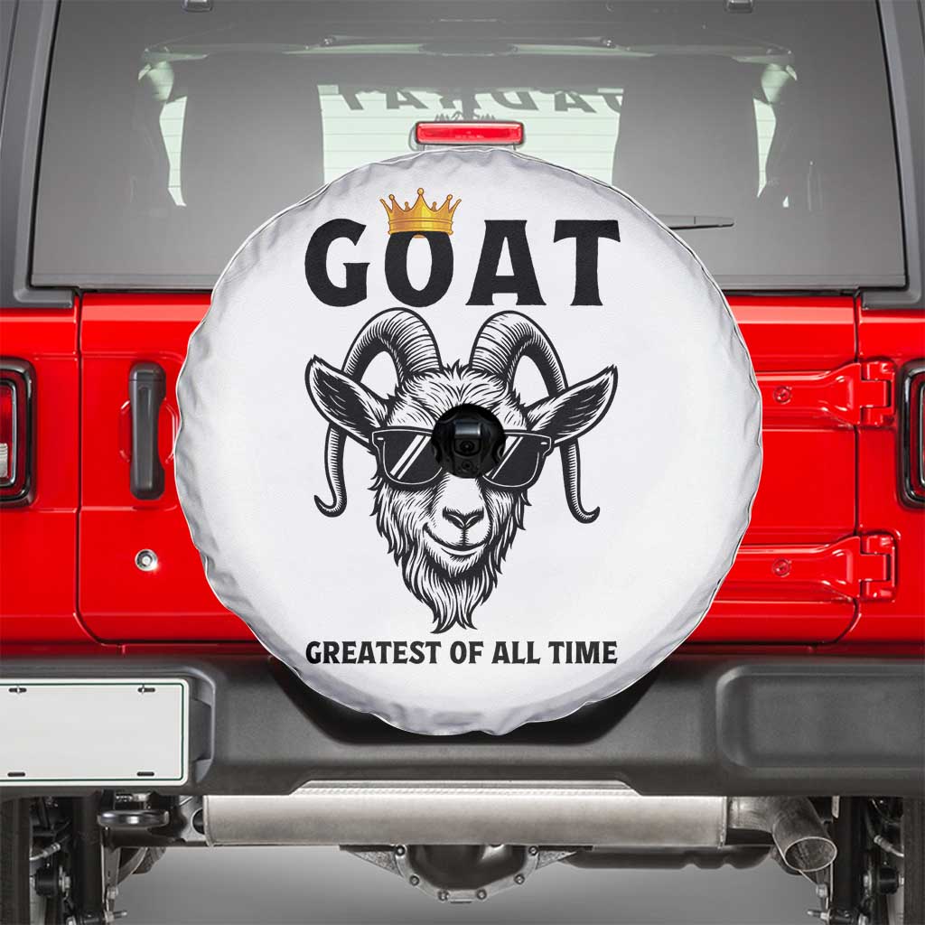 Goat Lover Gift Spare Tire Cover Funny Motivational Quote Be The G O A T - Wonder Print Shop