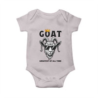Goat Lover Gift Baby Onesie Funny Motivational Quote Be The G O A T - Wonder Print Shop