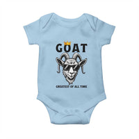 Goat Lover Gift Baby Onesie Funny Motivational Quote Be The G O A T - Wonder Print Shop
