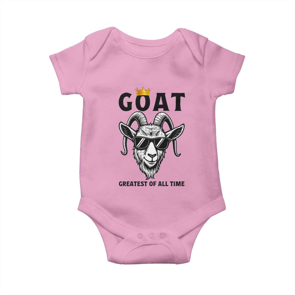 Goat Lover Gift Baby Onesie Funny Motivational Quote Be The G O A T - Wonder Print Shop