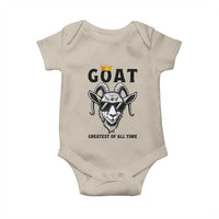 Goat Lover Gift Baby Onesie Funny Motivational Quote Be The G O A T - Wonder Print Shop