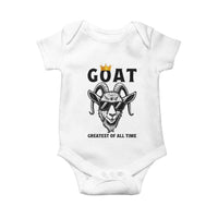 Goat Lover Gift Baby Onesie Funny Motivational Quote Be The G O A T - Wonder Print Shop