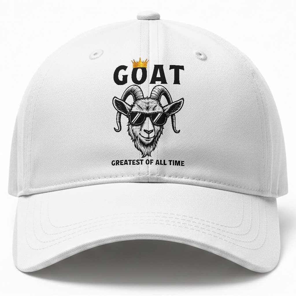Goat Lover Gift Baseball Cap Funny Motivational Quote Be The G O A T