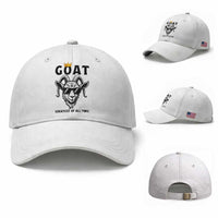 Goat Lover Gift Baseball Cap Funny Motivational Quote Be The G O A T