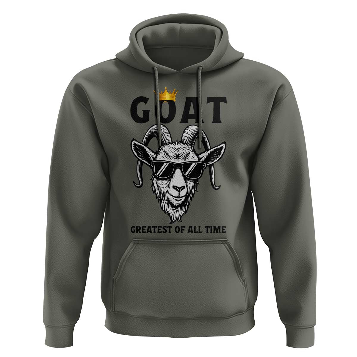 Goat Lover Gift Hoodie Funny Motivational Quote Be The G O A T - Wonder Print Shop