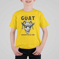 Goat Lover Gift T Shirt For Kid Funny Motivational Quote Be The G O A T - Wonder Print Shop