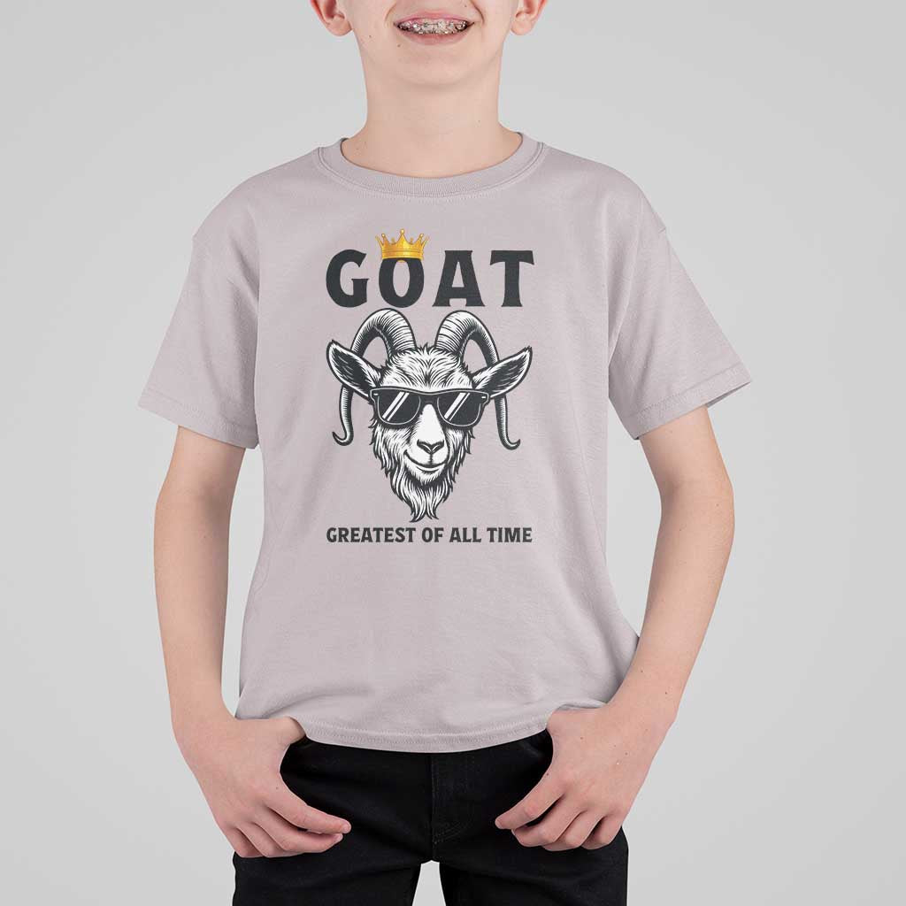 Goat Lover Gift T Shirt For Kid Funny Motivational Quote Be The G O A T - Wonder Print Shop