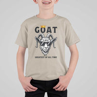 Goat Lover Gift T Shirt For Kid Funny Motivational Quote Be The G O A T - Wonder Print Shop