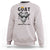 Goat Lover Gift Sweatshirt Funny Motivational Quote Be The G O A T - Wonder Print Shop