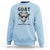 Goat Lover Gift Sweatshirt Funny Motivational Quote Be The G O A T - Wonder Print Shop