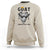 Goat Lover Gift Sweatshirt Funny Motivational Quote Be The G O A T - Wonder Print Shop