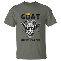 Goat Lover Gift T Shirt Funny Motivational Quote Be The G O A T - Wonder Print Shop