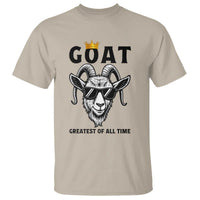 Goat Lover Gift T Shirt Funny Motivational Quote Be The G O A T - Wonder Print Shop