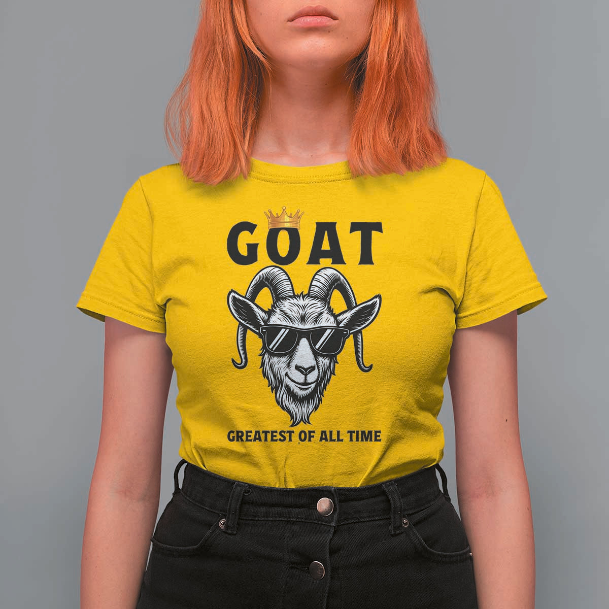 Goat Lover Gift T Shirt For Women Funny Motivational Quote Be The G O A T - Wonder Print Shop