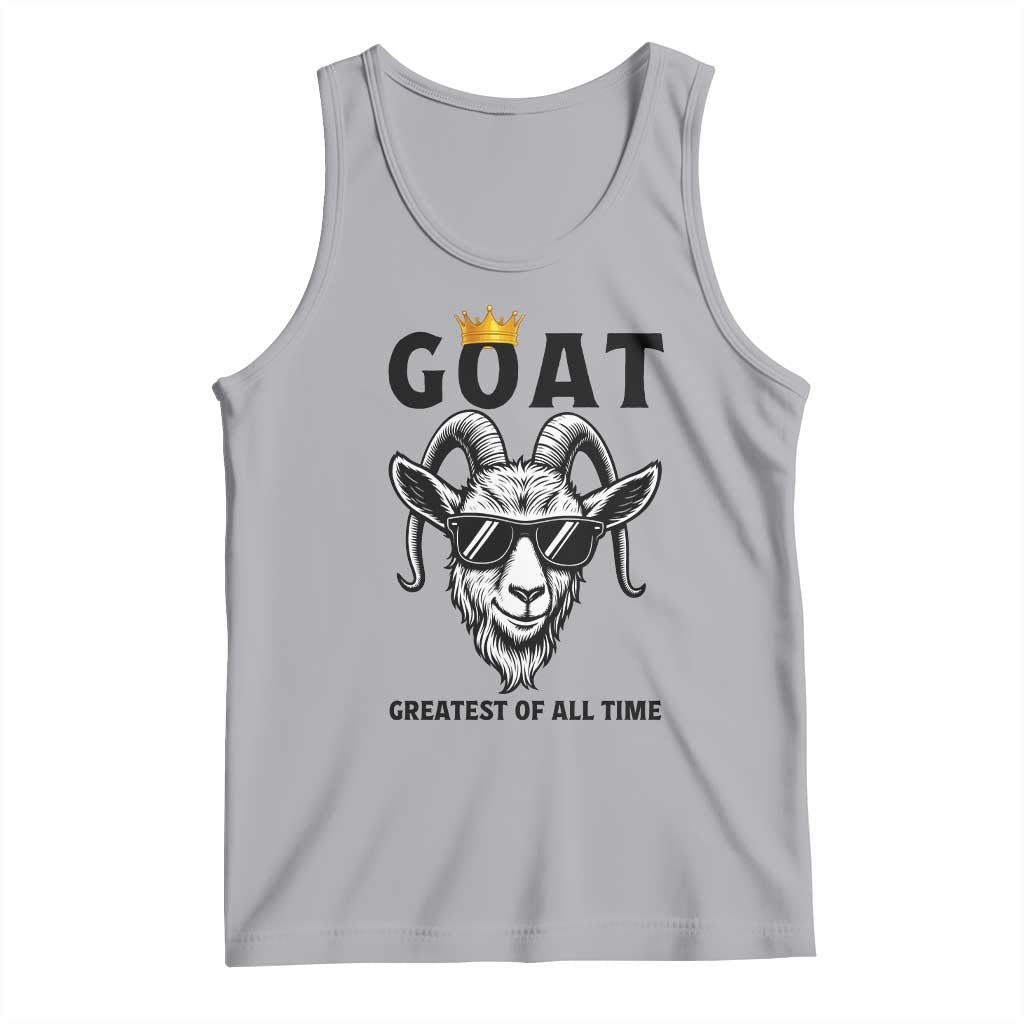 Goat Lover Gift Tank Top Funny Motivational Quote Be The G O A T - Wonder Print Shop
