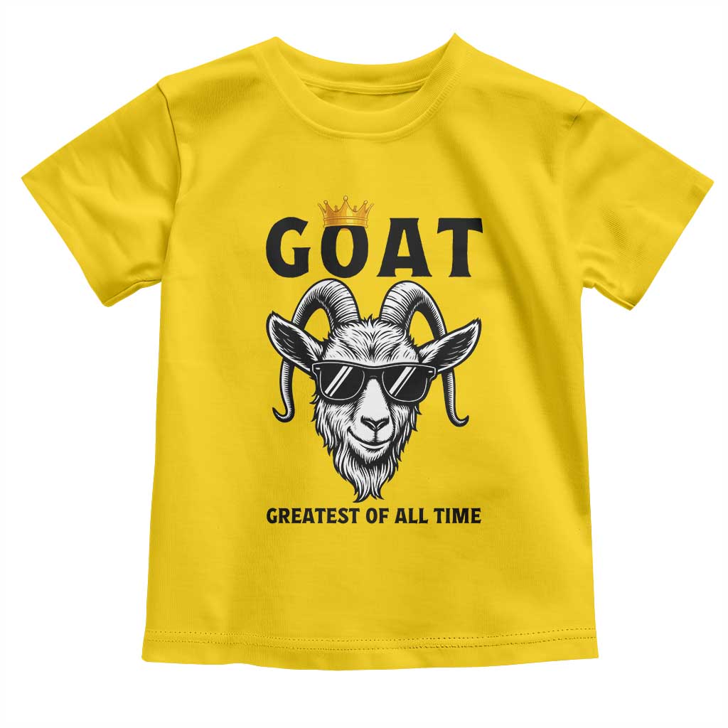 Goat Lover Gift Toddler T Shirt Funny Motivational Quote Be The G O A T - Wonder Print Shop