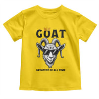 Goat Lover Gift Toddler T Shirt Funny Motivational Quote Be The G O A T - Wonder Print Shop