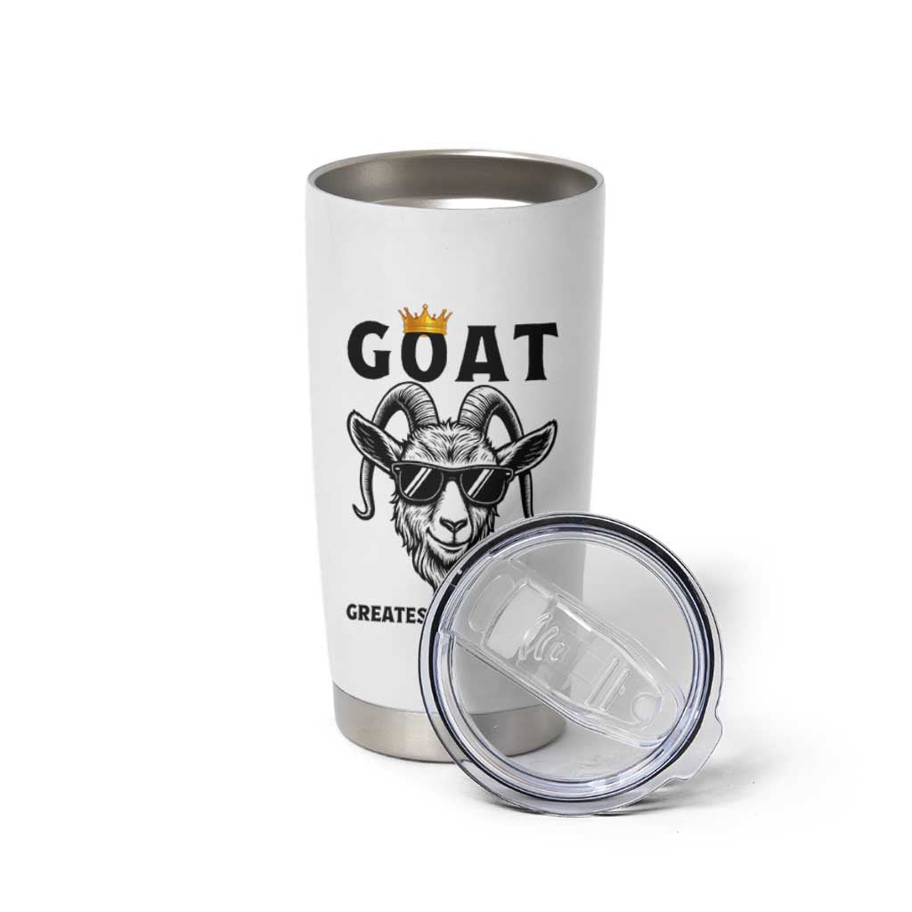 Goat Lover Gift Tumbler Cup Funny Motivational Quote Be The G O A T