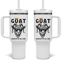 Goat Lover Gift Tumbler With Handle Funny Motivational Quote Be The G O A T