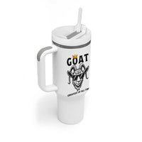 Goat Lover Gift Tumbler With Handle Funny Motivational Quote Be The G O A T