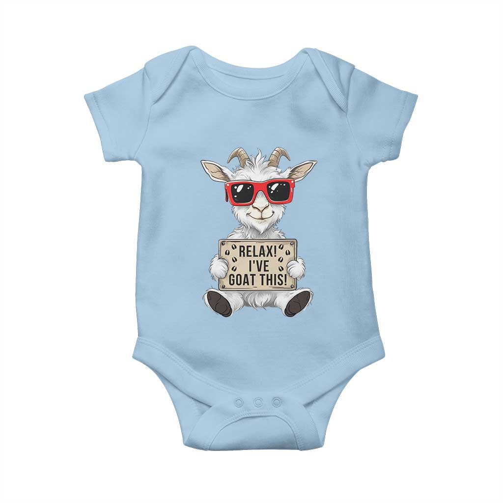 Relax I Have Goat This Baby Onesie Funny Goat Lover Gift - Wonder Print Shop