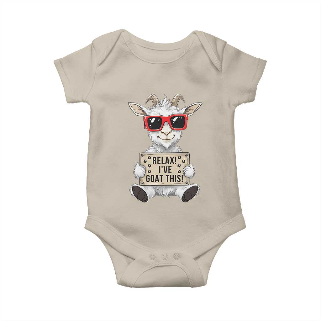 Relax I Have Goat This Baby Onesie Funny Goat Lover Gift - Wonder Print Shop