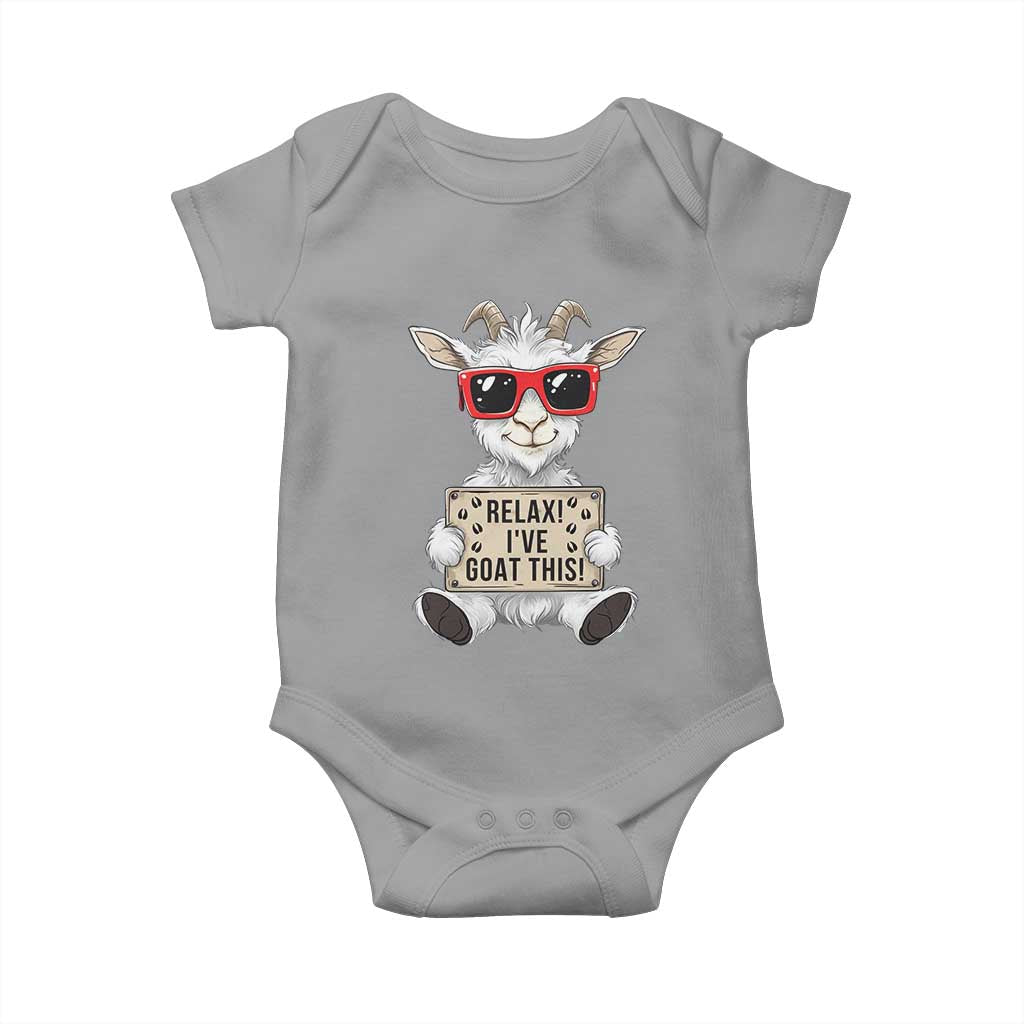 Relax I Have Goat This Baby Onesie Funny Goat Lover Gift - Wonder Print Shop