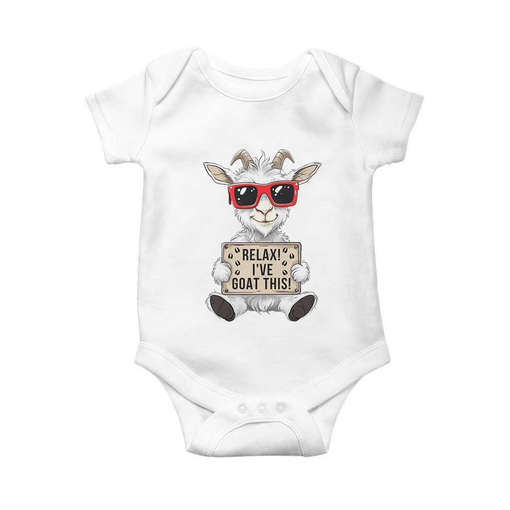 Relax I Have Goat This Baby Onesie Funny Goat Lover Gift - Wonder Print Shop