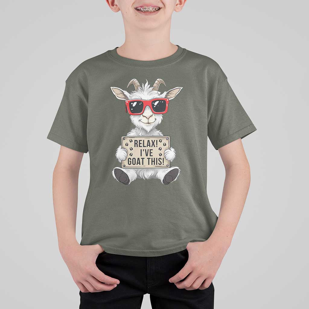 Relax I Have Goat This T Shirt For Kid Funny Goat Lover Gift - Wonder Print Shop