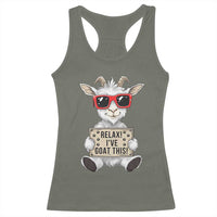 Relax I Have Goat This Racerback Tank Top Funny Goat Lover Gift - Wonder Print Shop
