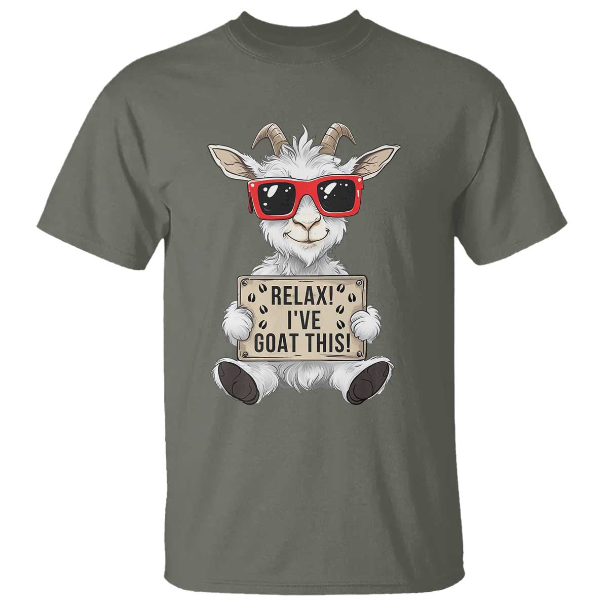Relax I Have Goat This T Shirt Funny Goat Lover Gift - Wonder Print Shop