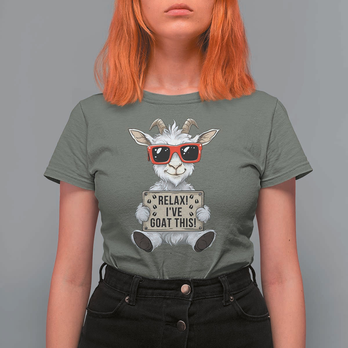 Relax I Have Goat This T Shirt For Women Funny Goat Lover Gift - Wonder Print Shop