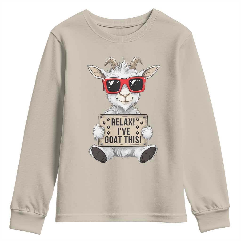 Relax I Have Goat This Youth Sweatshirt Funny Goat Lover Gift - Wonder Print Shop