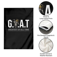 Funny Goat Lover Garden Flag Motivational Quote Crowned G O A T Style - Wonder Print Shop