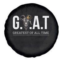 Funny Goat Lover Spare Tire Cover Motivational Quote Crowned G O A T Style - Wonder Print Shop