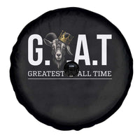 Funny Goat Lover Spare Tire Cover Motivational Quote Crowned G O A T Style - Wonder Print Shop
