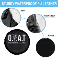 Funny Goat Lover Spare Tire Cover Motivational Quote Crowned G O A T Style - Wonder Print Shop
