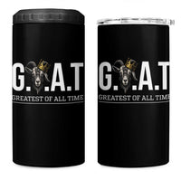 Funny Goat Lover 4 in 1 Can Cooler Tumbler Motivational Quote Crowned G O A T Style