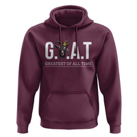 Funny Goat Lover Hoodie Motivational Quote Crowned G O A T Style - Wonder Print Shop