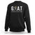 Funny Goat Lover Sweatshirt Motivational Quote Crowned G O A T Style - Wonder Print Shop
