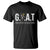 Funny Goat Lover T Shirt Motivational Quote Crowned G O A T Style - Wonder Print Shop