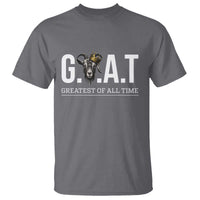 Funny Goat Lover T Shirt Motivational Quote Crowned G O A T Style - Wonder Print Shop