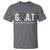 Funny Goat Lover T Shirt Motivational Quote Crowned G O A T Style - Wonder Print Shop