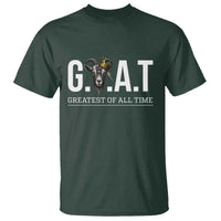 Funny Goat Lover T Shirt Motivational Quote Crowned G O A T Style - Wonder Print Shop