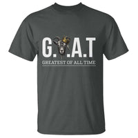 Funny Goat Lover T Shirt Motivational Quote Crowned G O A T Style - Wonder Print Shop