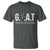 Funny Goat Lover T Shirt Motivational Quote Crowned G O A T Style - Wonder Print Shop